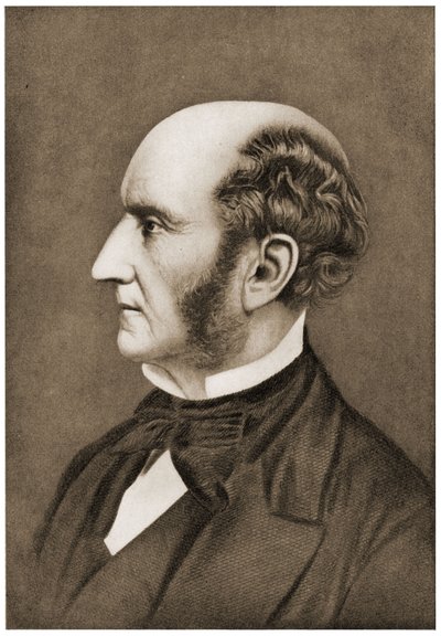 Porträt John Stuart Mill, 1911 von Unbekannt Unbekannt